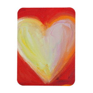 4 Kärlek Hearts Art Inspiron Fridge Magnet