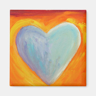 4 Kärlek Hearts Art Inspiron Fridge Magnet
