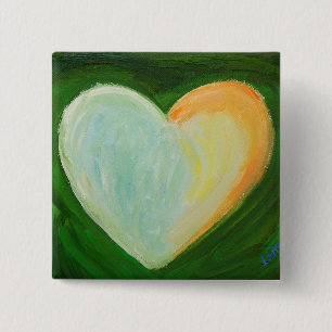 4 Kärlek Hearts Art Painting Lapel Pin eller Butto Knapp