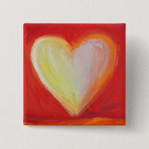 4 Kärlek Hearts Art Painting Lapel Pin eller Butto Knapp