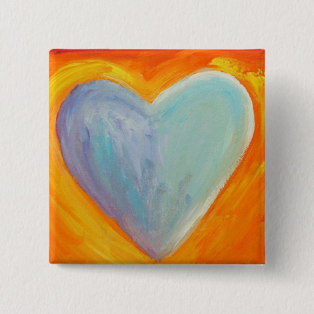 4 Kärlek Hearts Art Painting Lapel Pin eller Butto Knapp (Framsida)