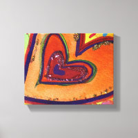 4 Kärlek-högtalare måla ut Canvas Art Skriv ut