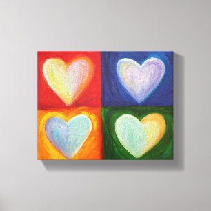 4 Kärlek-högtalare måla ut Canvas Art Skriv ut