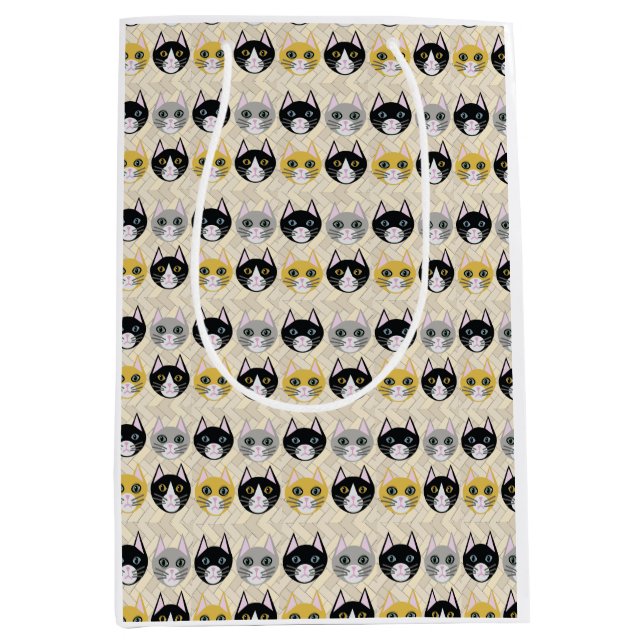 4 Katter, Herringbone Beige (Framsidan)