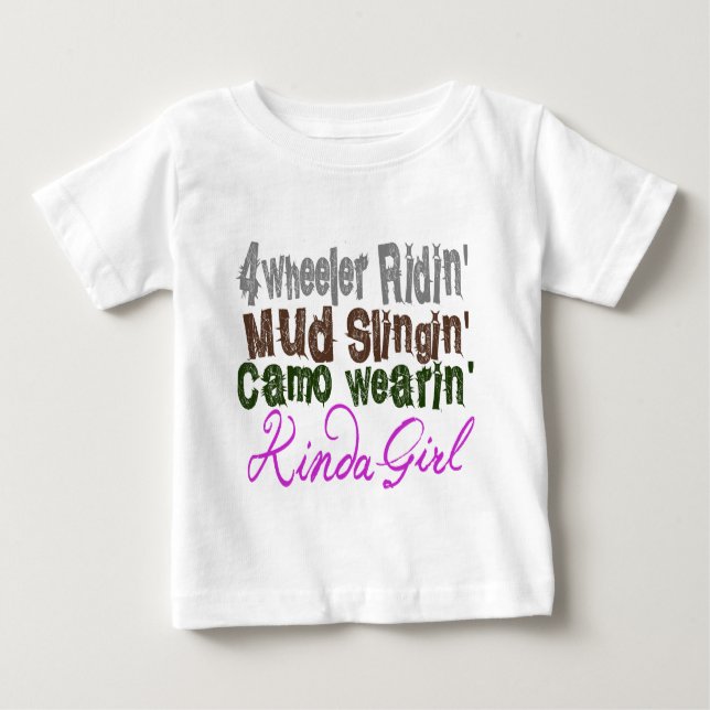 4 lera-slingin-kamouflera, typ av flicka t shirt (Framsida)