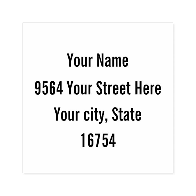 4 Linje Adress ... Stämpel (Tryck)