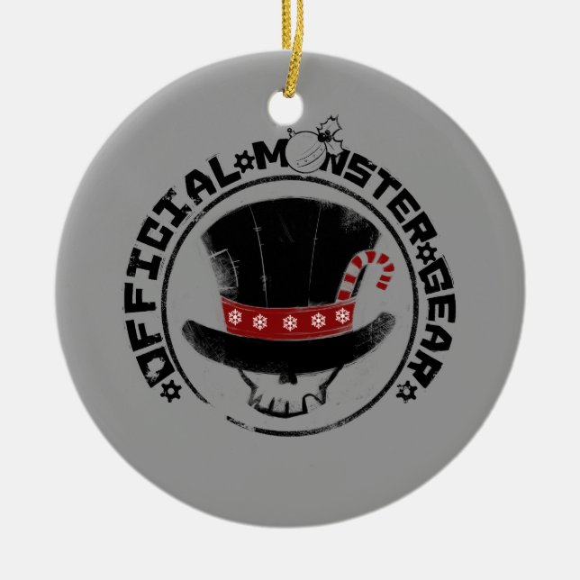 4 lite monster - Andy helgdaglogotyp Julgransprydnad Keramik (Framsidan)
