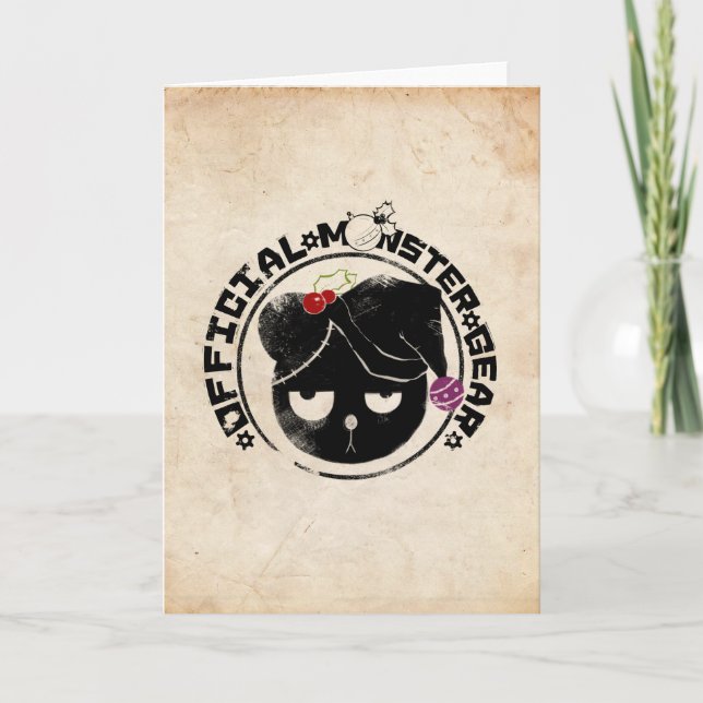 4 lite monster - Michael helgdaglogotyp Helgkort (Framsida)