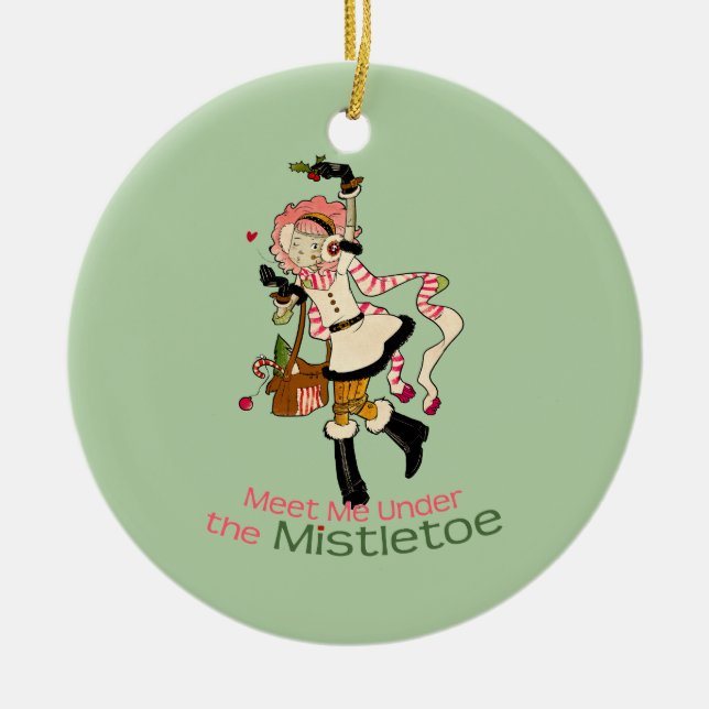 4 lite monster - Nessa helgdag Julgransprydnad Keramik (Framsidan)