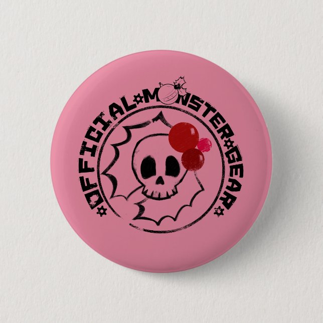 4 lite monster - Nessa helgdaglogotyp Knapp (Framsida)