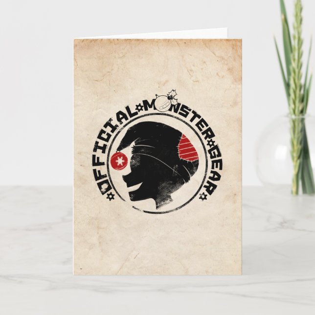 4 lite monster - Nigel helgdaglogotyp Helgkort (Framsida)