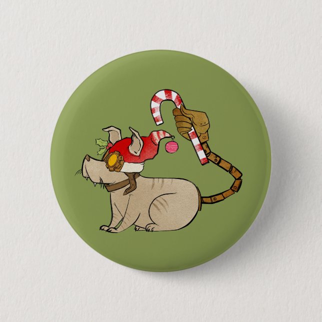 4 lite monster - Tesla helgdaglogotyp Knapp (Framsida)