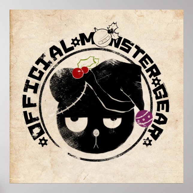 4 Little Monsters - Michael Helgdag Logotyp Poster (Framsidan)