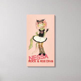 4 Little Monsters - Nessa Canvastryck