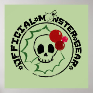 4 Little Monsters - Nessa Helgdag Logotyp 2 Poster