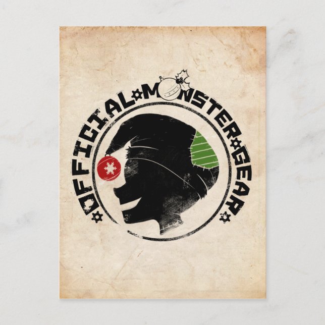 4 Little Monsters - Nigel Helgdag Logotyp 2 Helg Vykort (Framsida)