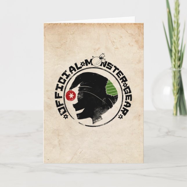 4 Little Monsters - Nigel Helgdag Logotyp 2 Helgkort (Framsida)