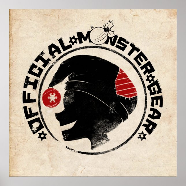 4 Little Monsters - Nigel Helgdag Logotyp Poster (Framsidan)