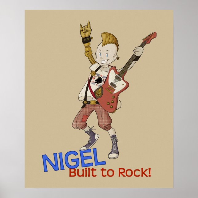 4 Little Monsters - Nigel Poster (Framsidan)