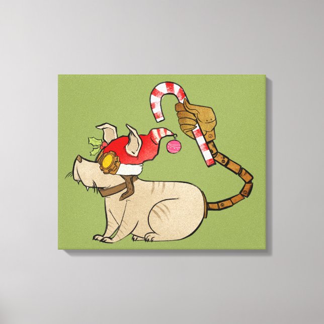 4 Little Monsters - Tesla Helgdag Logotyp Canvastryck (Framsida)