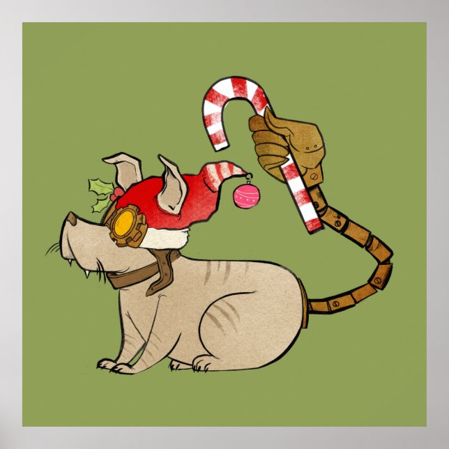 4 Little Monsters - Tesla Helgdag Logotyp Poster (Framsidan)