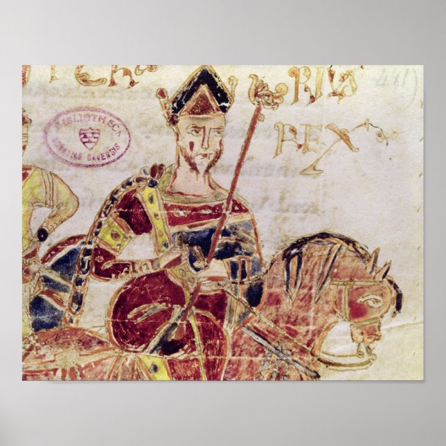 4 Lothair I på hans häst Poster (Framsidan)