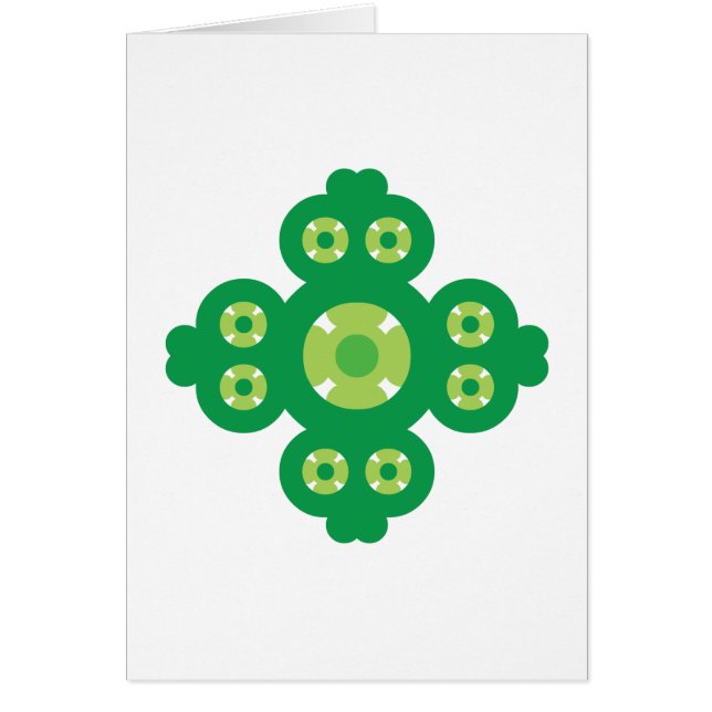 4 LÖV KLÖVER HÄLSNINGSKORT (Framsidan)