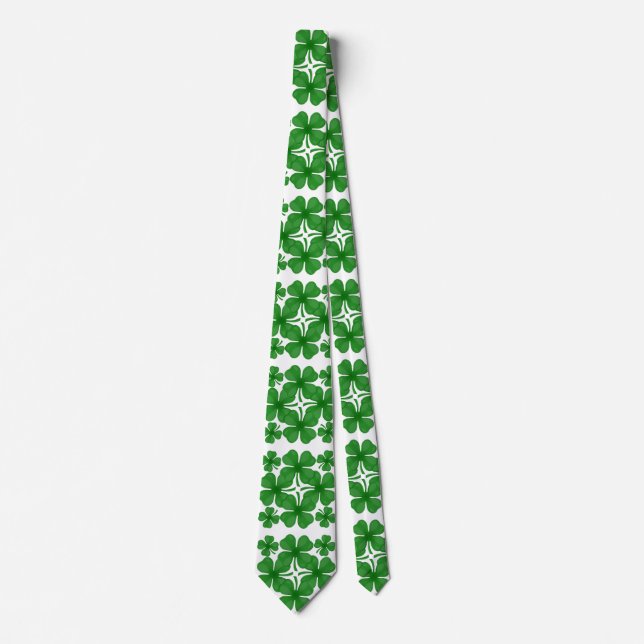 4 löv klöver herrkläder  manar halsband slips (Framsida)