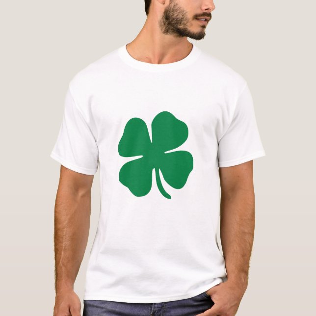 4 LÖV KLÖVER SHAMROCK 4 ANPASSADE T SHIRT (Framsida)