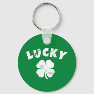 4 Löv Lucky Klöver St. Patrick's Day Nyckelring