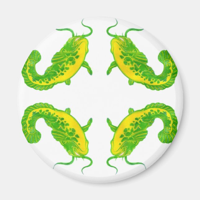 4 Lucky Fish Magnet (Framsidan)