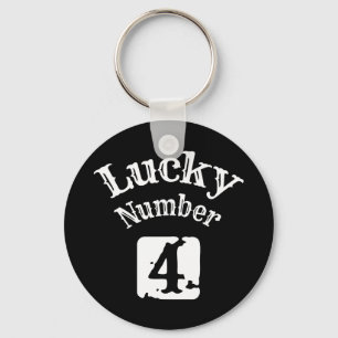 4 - Lucky Number 4 Tur Nyckelring