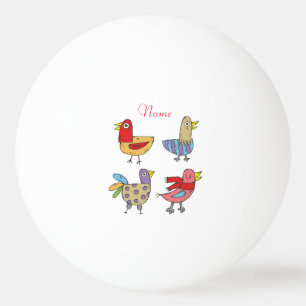 4 Lunda fåglar Thunder_Cove Pingisboll
