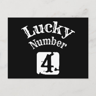 4 - Lyckonummer 4 Tur Vykort