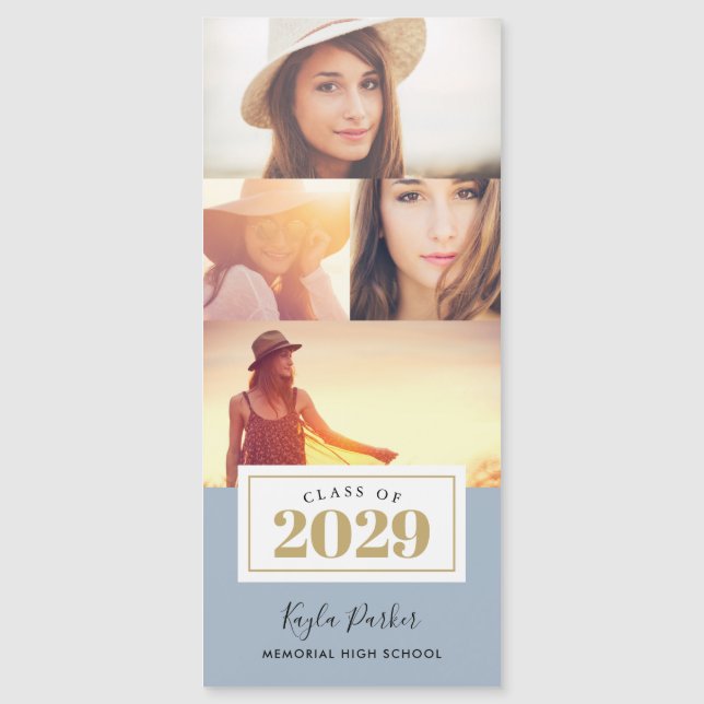 4 Magnetiska Studenten-annonskort för foto (Framsida)