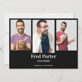 4 Mall för fotomanövreringshögste Comp Card