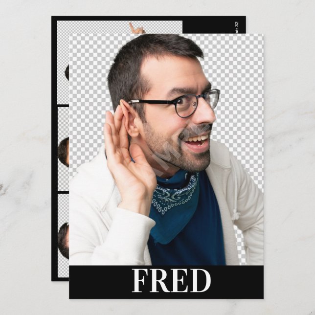 4 Mall för fotomanövreringshögtalare, komp-kort (Fram/baksida)