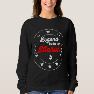 4 mars födelsedagslegend man pojke sedan 4 mars t shirt