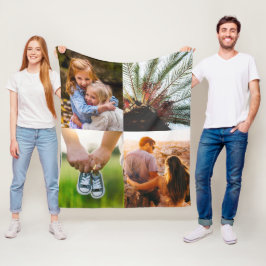 4 Mjuk utskriftsmall för Photo Blanket Kant Fleecefilt