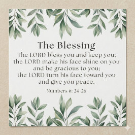 4 Mos 6:24-26 Herren välsigne dig och bevare dig; Klistermärken