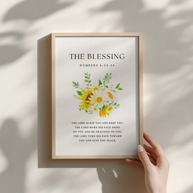 4. Mosebok 6:24-26 Herren välsigne dig och bevare  Poster (Skapare uppladdad)