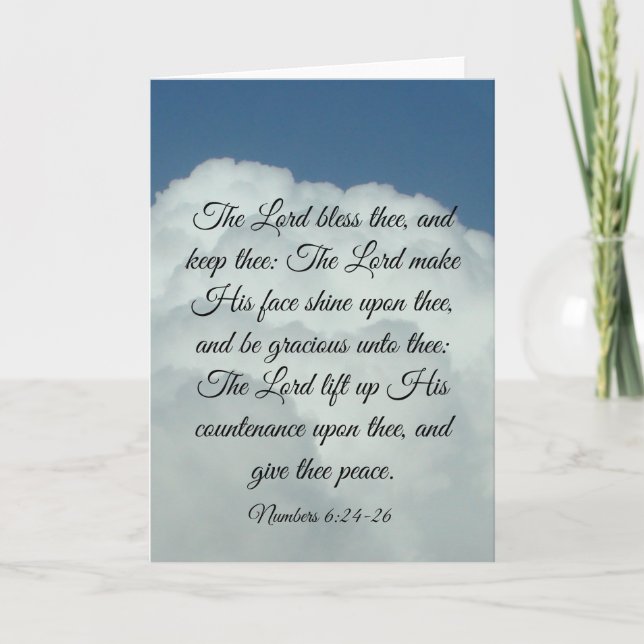 4 Mosebok 6:24-26 kort (Framsida)