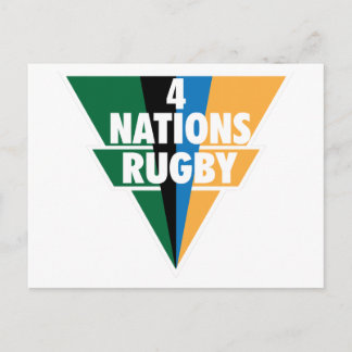 4 Naciones Rugby Vykort