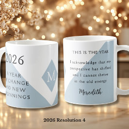 4. Nyårslöfte för 2026 År för Förändring  Kaffemugg