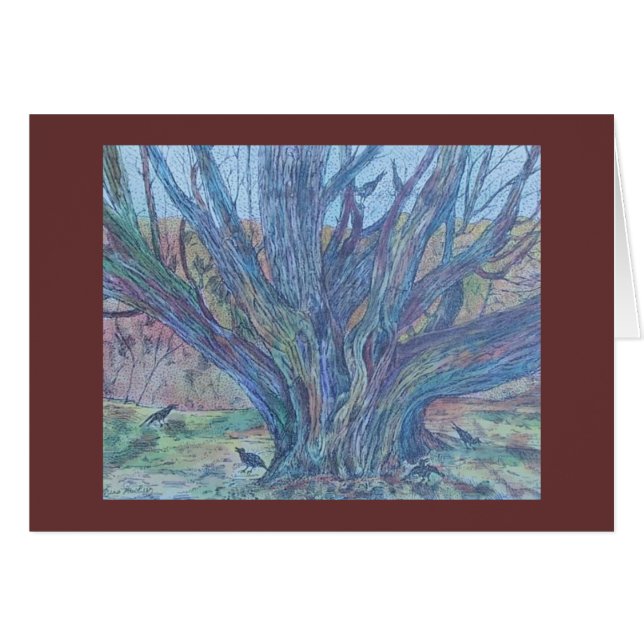 4 och 20 blackbirds hälsningskort (Framsidan Horizontal)