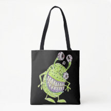 4 ögon grön alien monster