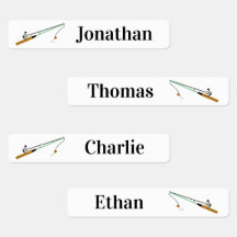 4 Olika Namn Rod Pole Järn på etiketter