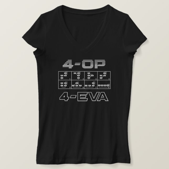 4-OP 4-EVA - 4-OperatörsFM-syntes Tee (Design framsida)