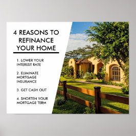 4 Orsaker till refinansiering av hypotekslånekonto Poster
