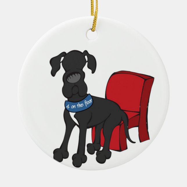 4 på golvprydnaden julgransprydnad keramik (Framsidan)